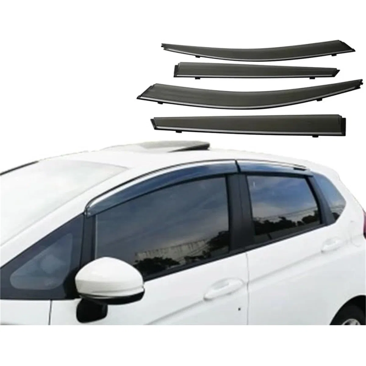 Dla JAZZ, Fit Hatchback 2020 2021 2022 2023 2024 okno samochodu osłona przeciwsłoneczna osłona wentylacyjna osłona ochronna Osłona bocznej szyby pojazdu