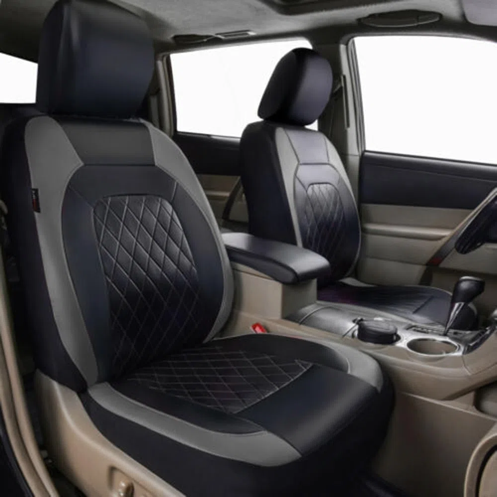 Pokrowce na siedzenia samochodowe dla Mitsubishi Outlander PHEV (2014-2023), pełny zestaw 5 miejsc, wodoodporne antypoślizgowe pokrowce na przednie tylne siedzenie samochodowe, szary