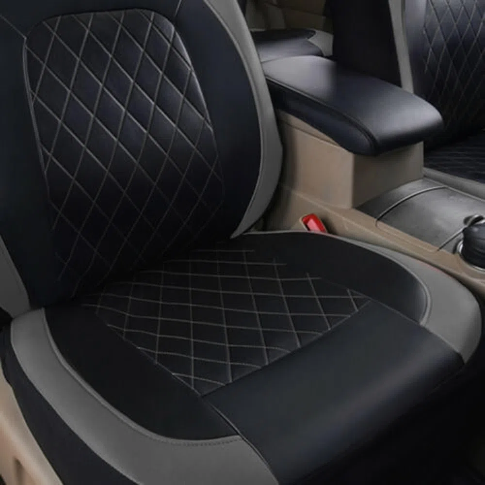 Pokrowce na siedzenia samochodowe dla Mitsubishi Outlander PHEV (2014-2023), pełny zestaw 5 miejsc, wodoodporne antypoślizgowe pokrowce na przednie tylne siedzenie samochodowe, szary