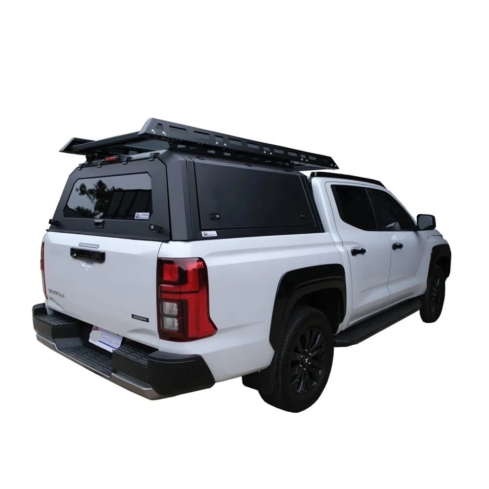 MGHF Hardtop Canopy Truck Topper Compatible with Triton L200 2021 2022 2023 2024 2025, 4x4 Pickup Truck Camper Shell with Lockable Doors & Sliding Windows